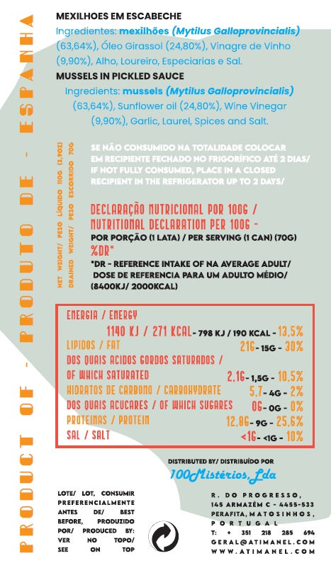Mexilhões em Escabeche