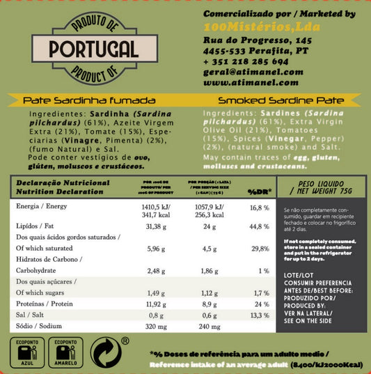 Patê de Sardinha Fumada