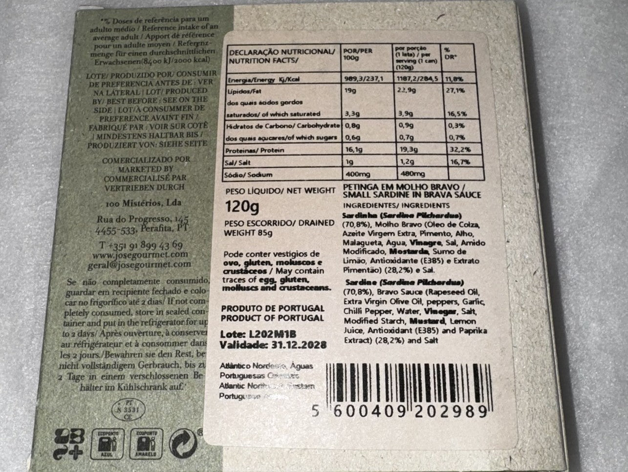 Petingas em Molho Brava