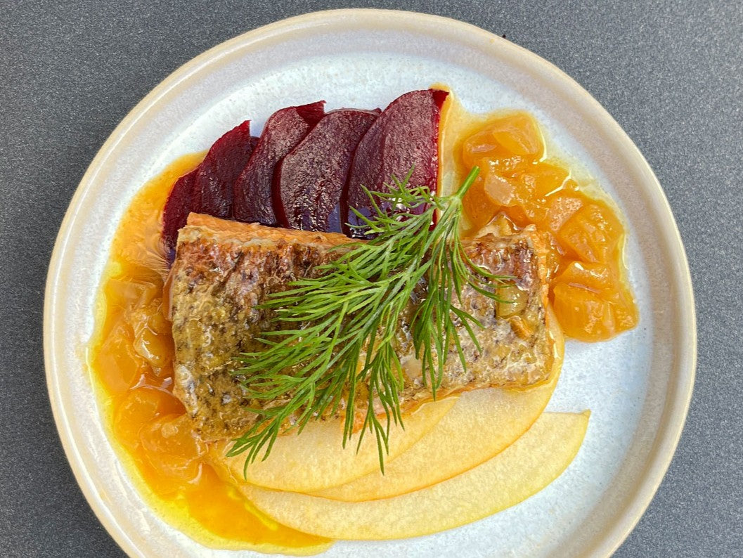 Filetes de Truta em Molho Onion Relish