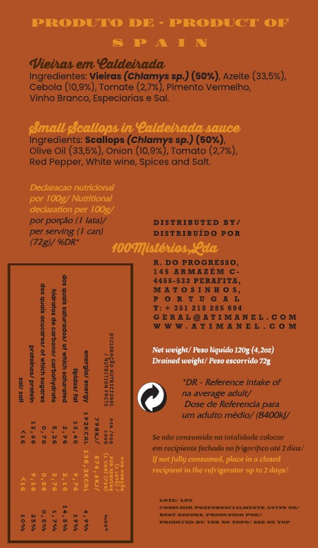 Vieiras em Caldeirada