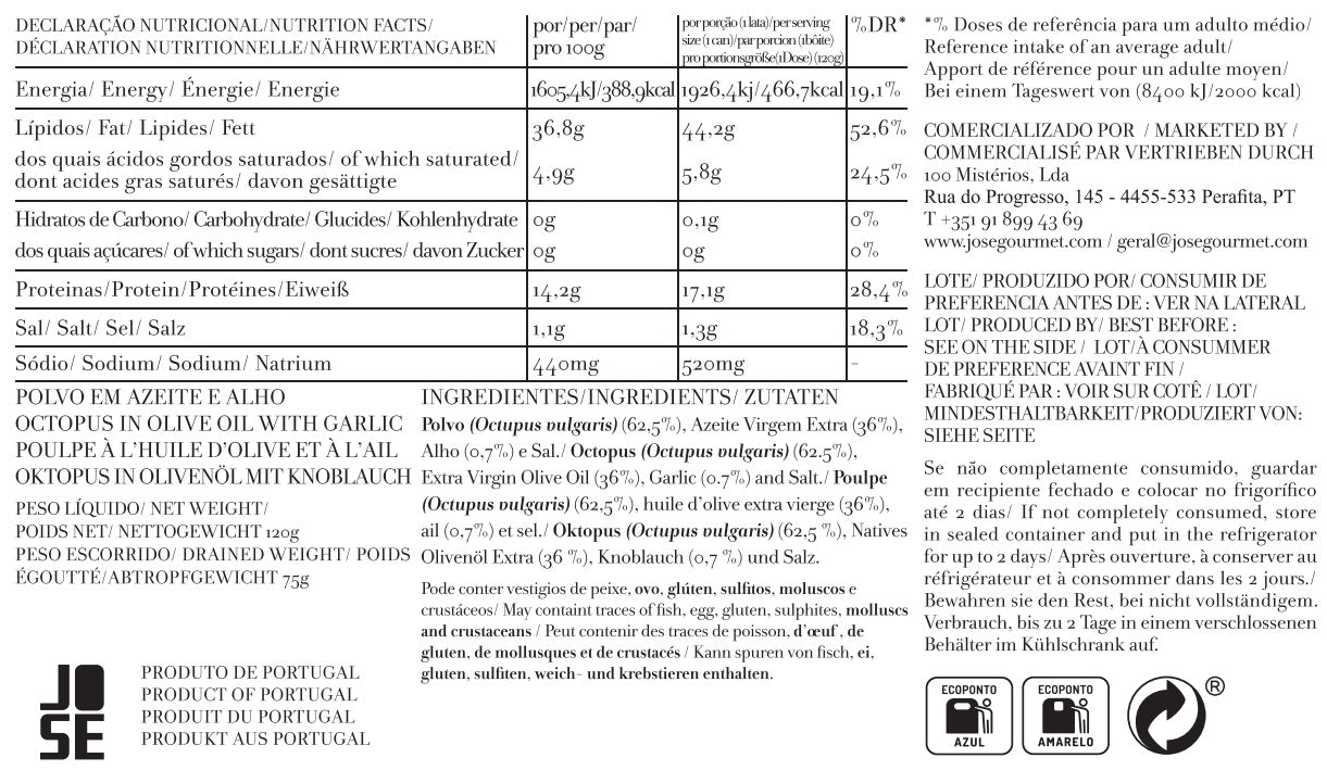 Polvo em Azeite e Alho