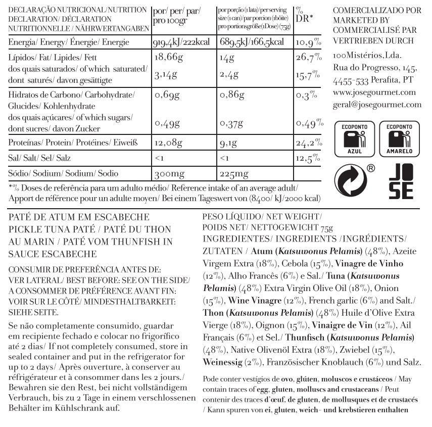 Patê de Atum em Escabeche