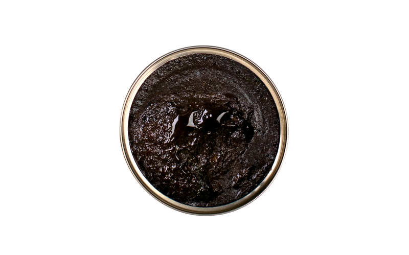 Patê de Choco com tinta e Camarão