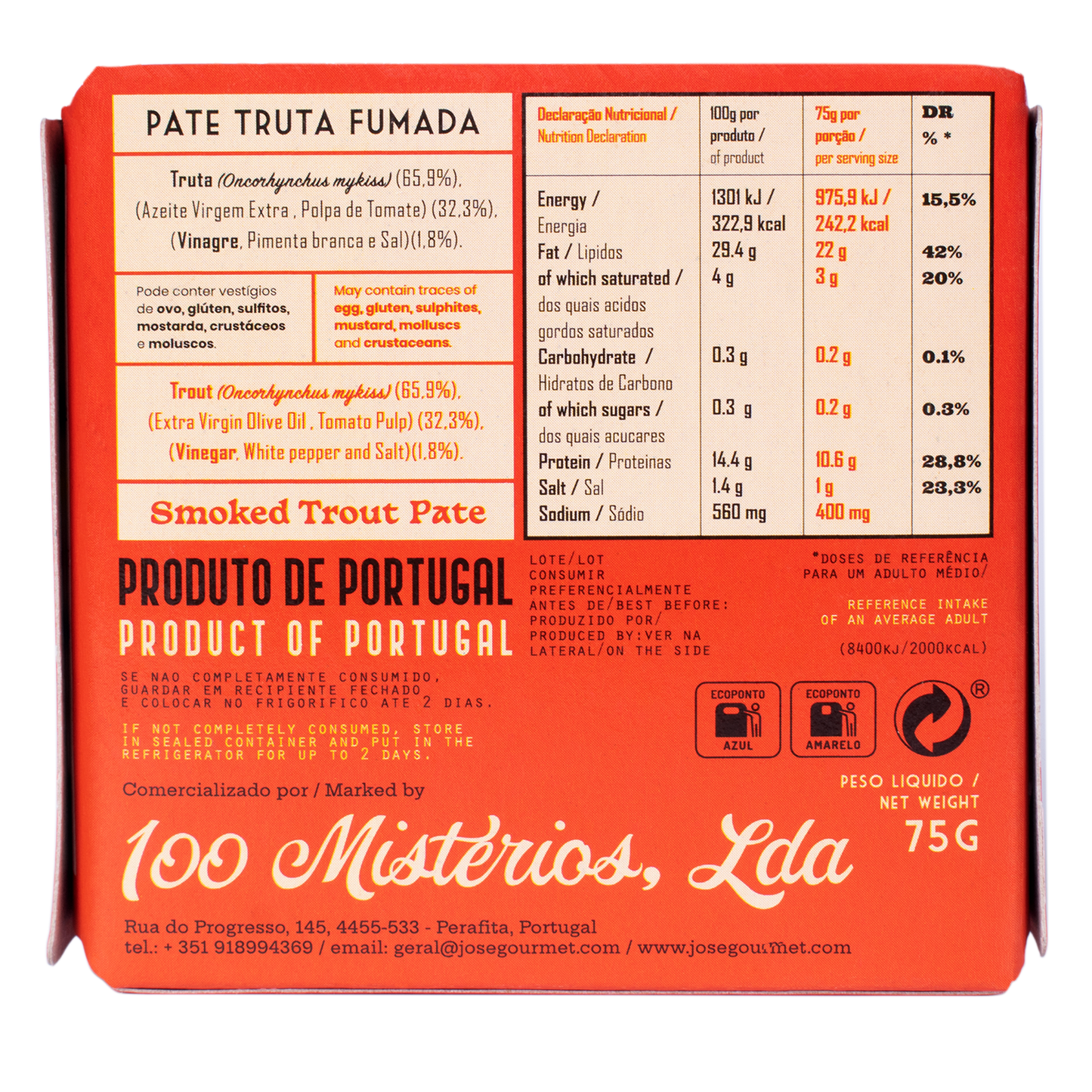 Patê de Truta Fumada