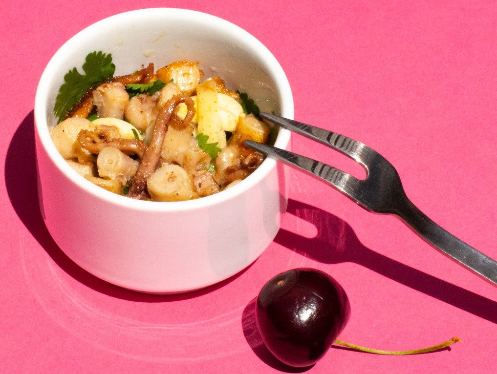 Polvo em molho de alho